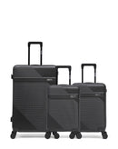 Lot de 3 Valises Rigides Grand Format, Cabine et Cabine XS WOHLEN