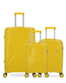 Lot de 3 Valises Rigides Grand Format, Cabine et Cabine XS LYRA