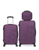 Lot de 3 Valise weekend , valise cabine et vanity ELEONOR