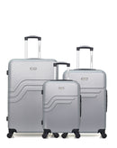 Lot de 3 Valises Rigides Grand Format, Taille Moyenne et Cabine QUEENS