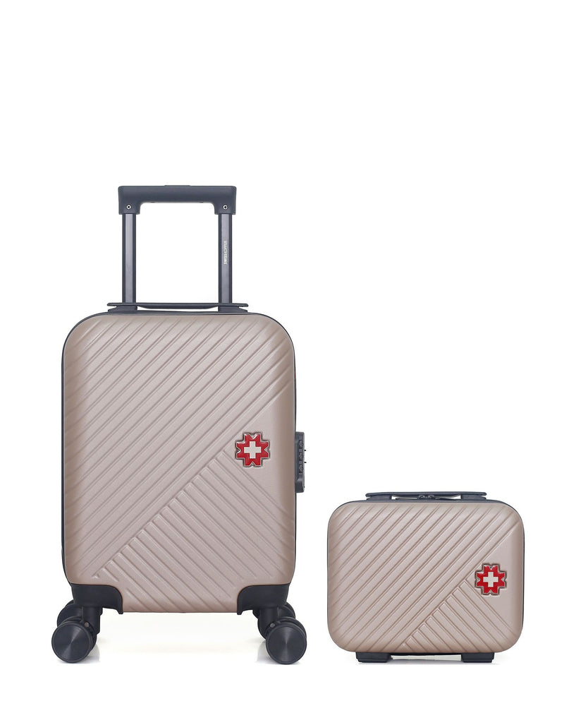 SWISS KOPPER  -  Lot de 2  -  Valise cabine XXS et vanity SPIEZ