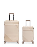 Lot de 2 Valises Rigides Grand Format et Cabine WOHLEN