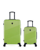 Lot de 2 Valises Rigides Grand Format et Cabine PETER