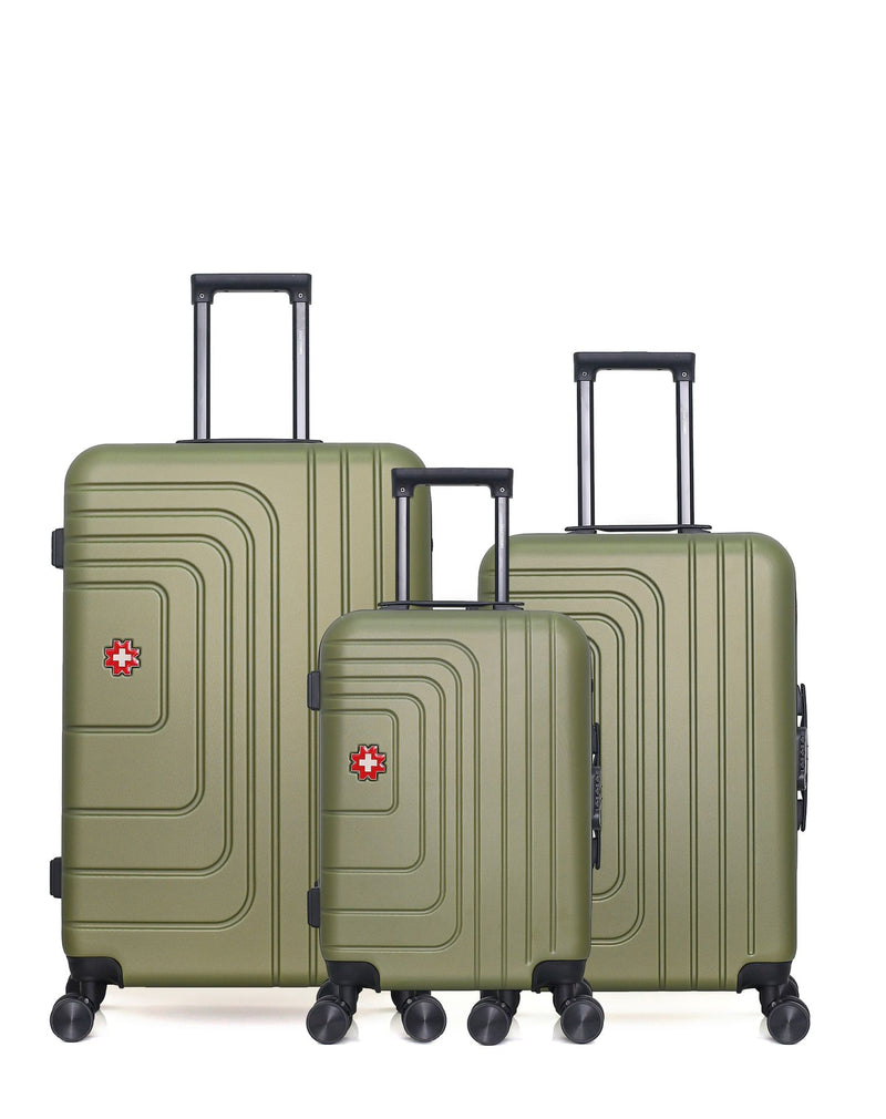 Lot de 3 Valises Rigides Grand Format, Taille Moyenne et Cabine RUTI