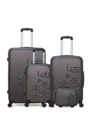 LOT DE 4 - Valises grand format, weekend, cabine et vanity ELEONOR