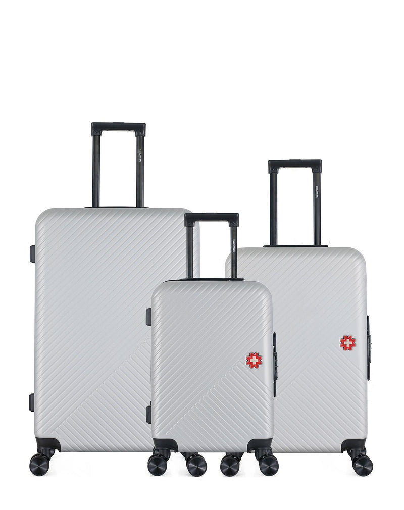 Lot de 3 Valises grand format, valise weekend et valise cabine SPIEZ