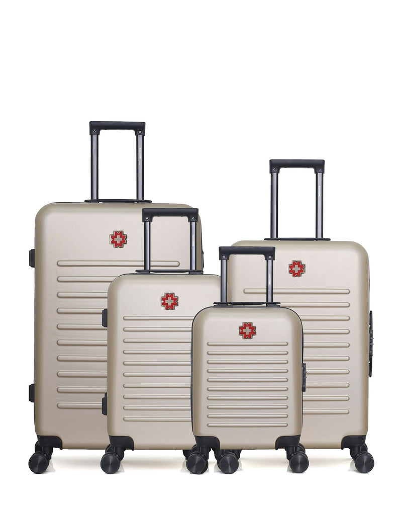 SWISS KOPPER - LOT DE 4 - Valises grand format, weekend, cabine et cabine XXS WIL