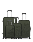 Lot de 4 Valises Rigides Grand Format, Moyenne, Cabine, Cabine XXS ELEONOR