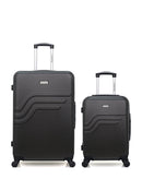 Lot de 2 Valises Rigides Grand Format et Cabine QUEENS