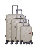 Set de 4 valises rigides grand format, moyenne, cabine et cabine XXS SPIEZ-M