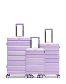 Lot de 3 Valises Rigides Grand Format, Taille Moyenne et Cabine XS LUGANO