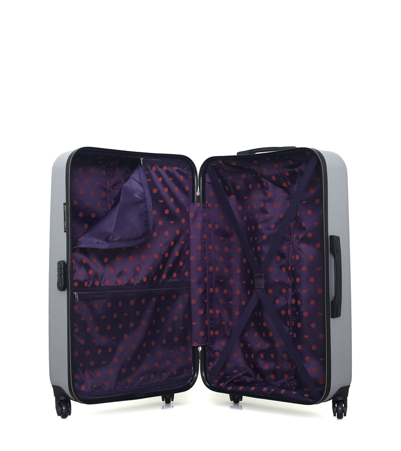 Lot de 3 Valise Grand Format, Taille Moyenne et Vanity Rigide ELEONOR