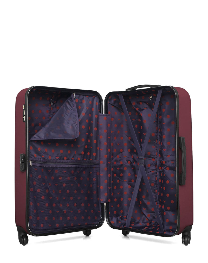 Lot de 3 Valises Rigides Grand Format, Taille Moyenne et Cabine ELEONOR