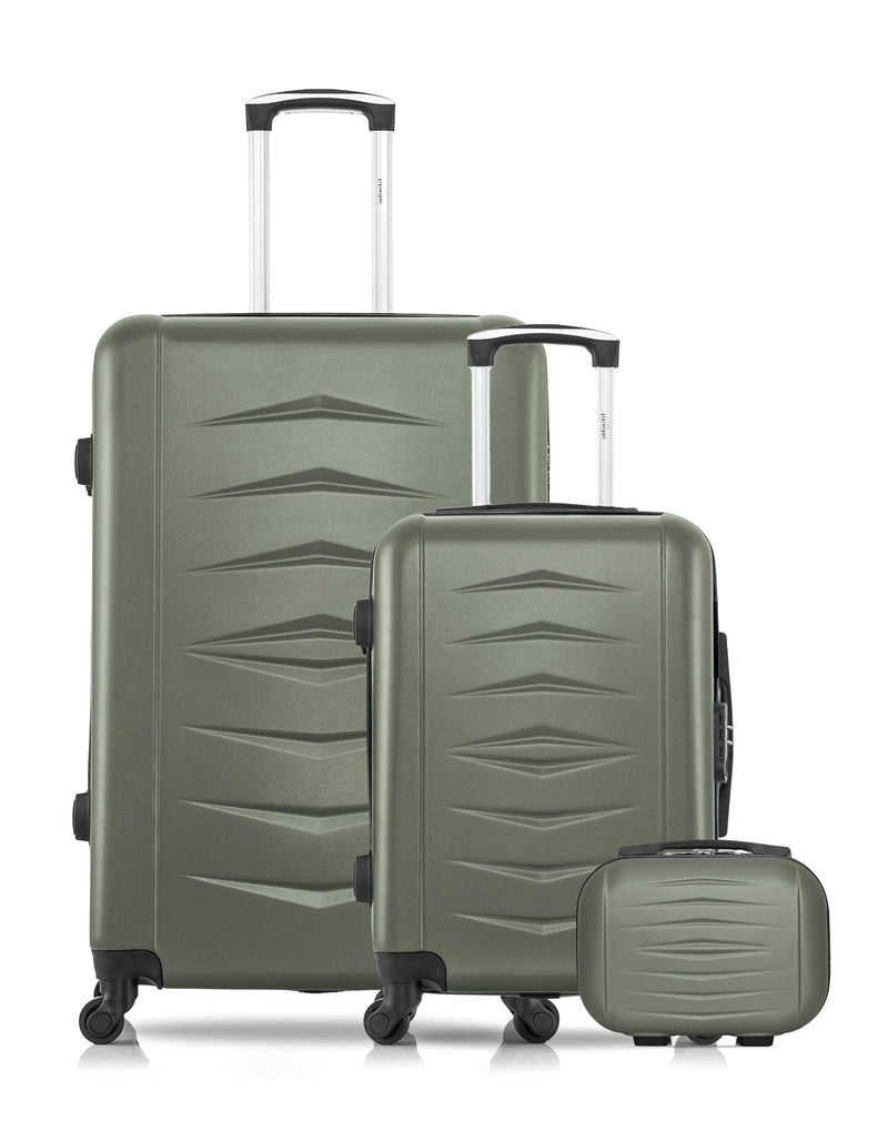 Lot de 3 Valises Rigides Grand Format, Cabine et Vanity OVIEDO