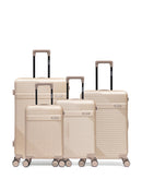 Lot de 4 Valises Rigides Grand Format, Taille Moyenne, Cabine et Cabine XS WOHLEN