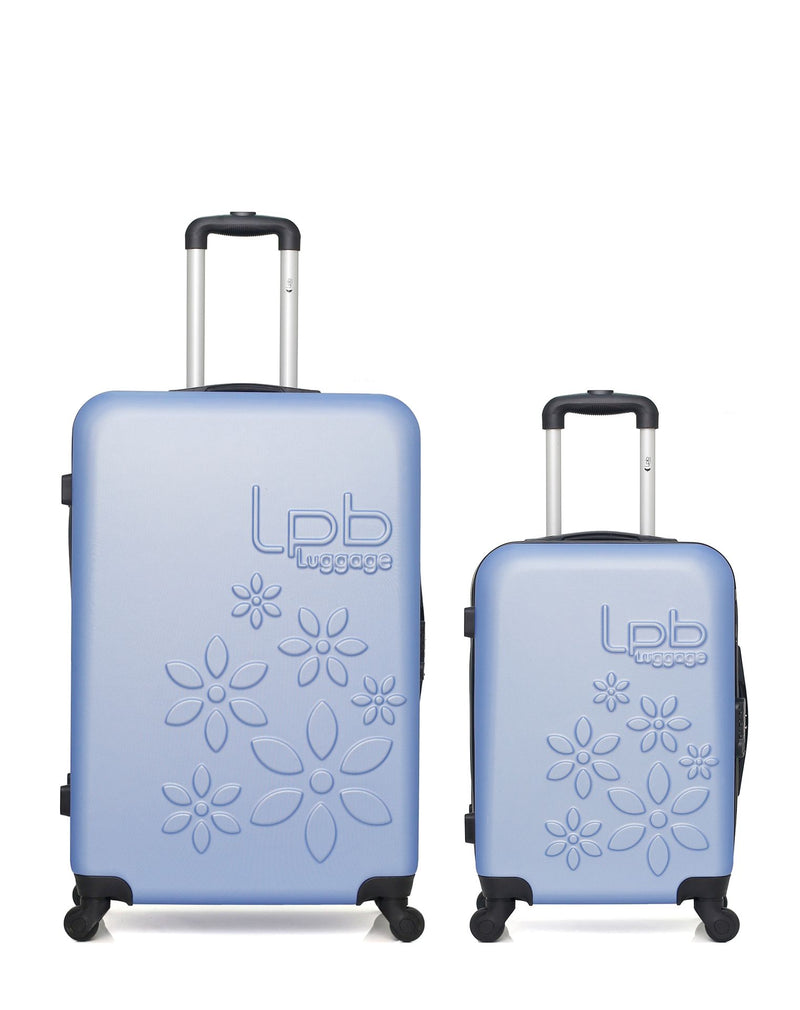 Lot de 2 Valises Rigides Grand Format et Cabine ELEONOR