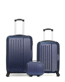 Lot de 3 Valises Rigides Taille Moyenne, Cabine et Vanity VESUVIO