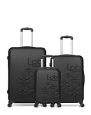 Lot de 3 Valises Rigides Grand Format, Taille Moyenne et Cabine XXS ELEONOR