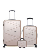 Lot de 3 Valises Rigides Grand Format, Cabine et Vanity AMAZONE
