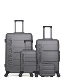 Lot de 4 Valises Rigides Grand Format, Taille Moyenne, Cabine XXS et Vanity AIGLE