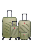 Lot de 4 Valises Rigides Grand Format, Taille Moyenne, Cabine XXS et Vanity ZURICH