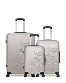 Lot de 3 Valises Rigides Grand Format, Taille Moyenne et Cabine ELEONOR