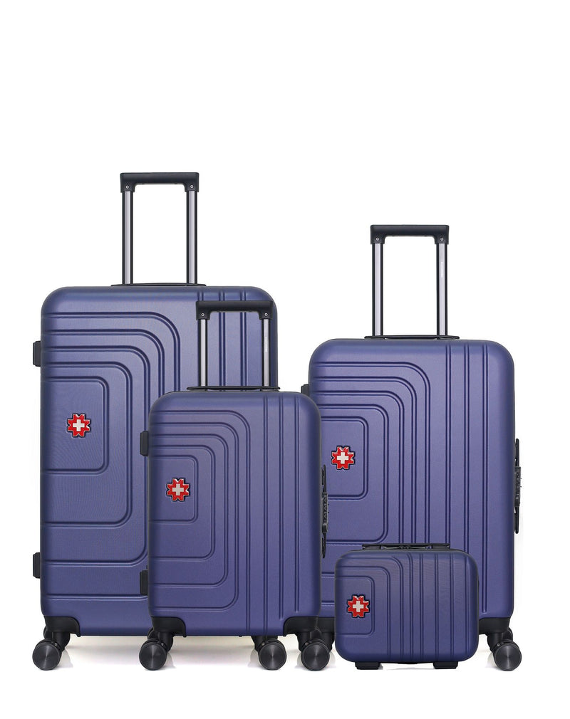 Lot de 4 Valises Rigides Grand Format, Taille Moyenne, Cabine et Vanity RUTI