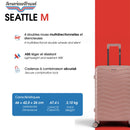 Lot de 3 Valises Rigides Taille Moyenne, Cabine et Cabine XS SEATTLE