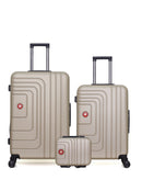 Lot de 3 Valises Rigides Grand Format, Taille Moyenne et Vanity RUTI