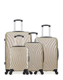 Lot de 4 valises Grand format, weekend, cabine et cabine XXS LAGOS