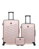 Lot de 3 Valises Rigides Grand Format, Taille Moyenne et Vanity ZURICH