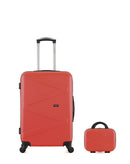 Lot de 2 Valises Rigides Taille Moyenne et Vanity AMAZONE