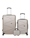 Lot de 3 Valises Rigides Grand Format, Cabine et Vanity AMAZONE
