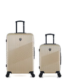 Lot de 2 Valises Rigides Grand Format et Cabine PETER