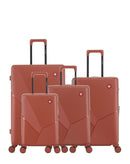 Lot de 4 Valises Rigides Grand Format, Taille Moyenne, Cabine et Cabine XS FRIBOURG