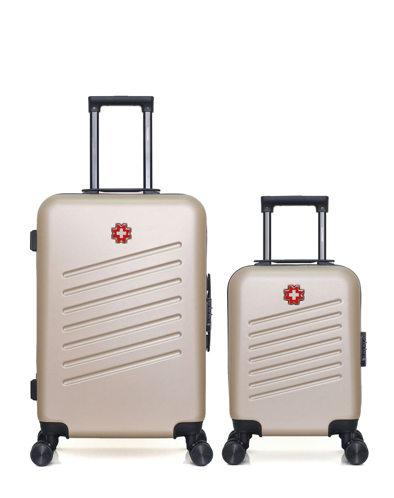 Lot de 2 Valises Rigides Taille Moyenne et Cabine XXS ZURICH