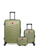 Lot de 3 Valises Rigides Grand Format, Cabine XXS et Vanity ZURICH