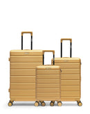 Lot de 3 Valises Rigides Grand Format, Taille Moyenne et Cabine XS LUGANO