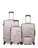LOT DE 4 - Valises grand format, weekend, cabine et vanity ELEONOR