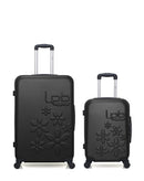Lot de 2 Valises Rigides Grand Format et Cabine ELEONOR