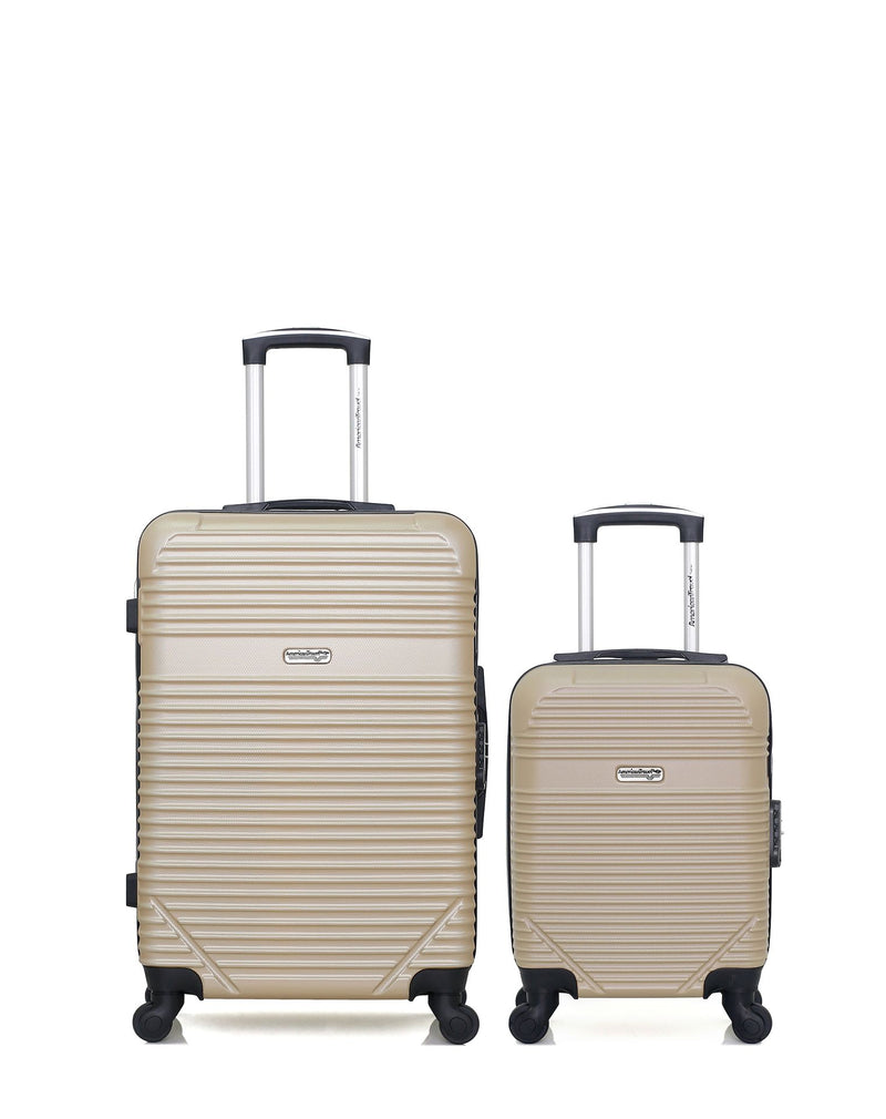 Lot de 2 Valises Rigides Taille Moyenne et Cabine XXS MEMPHIS