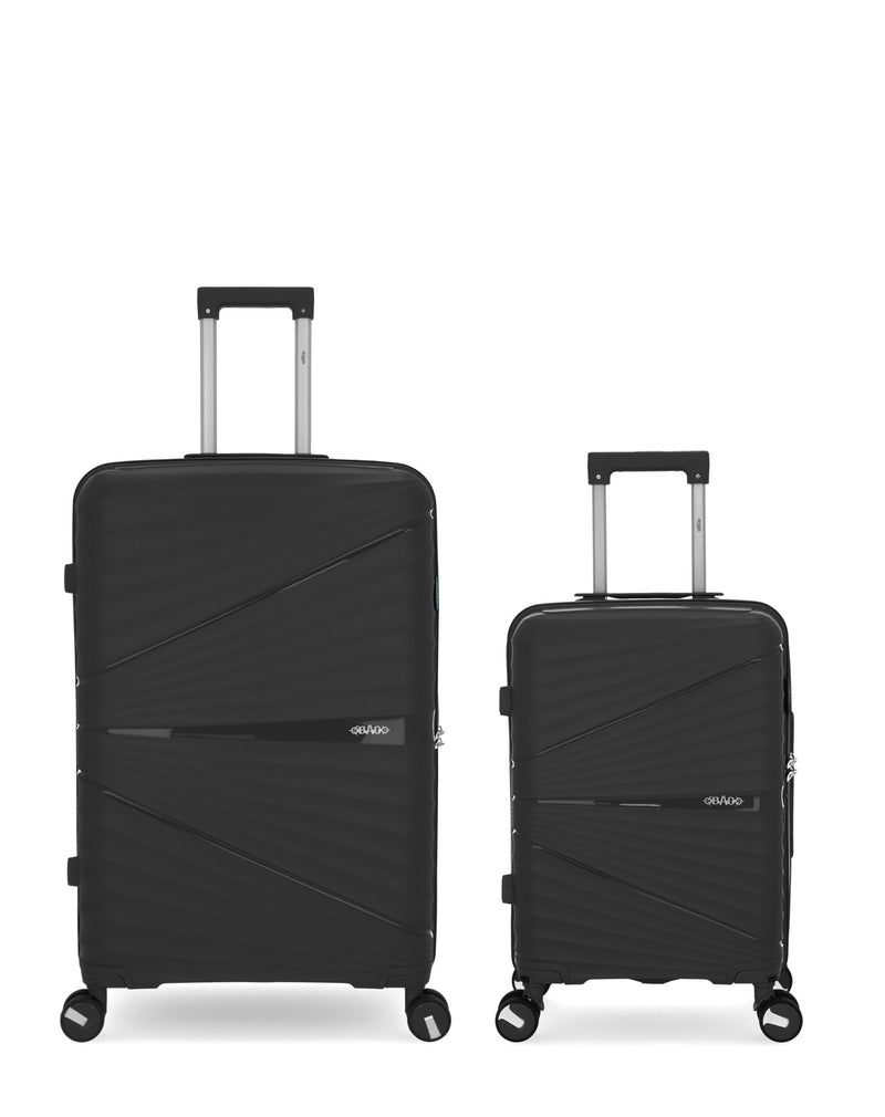 Lot de 2 Valises Rigides Grand Format et Cabine VELA