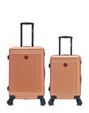 Lot de 2 Valises Rigides Taille Moyenne et Cabine GSTAAD