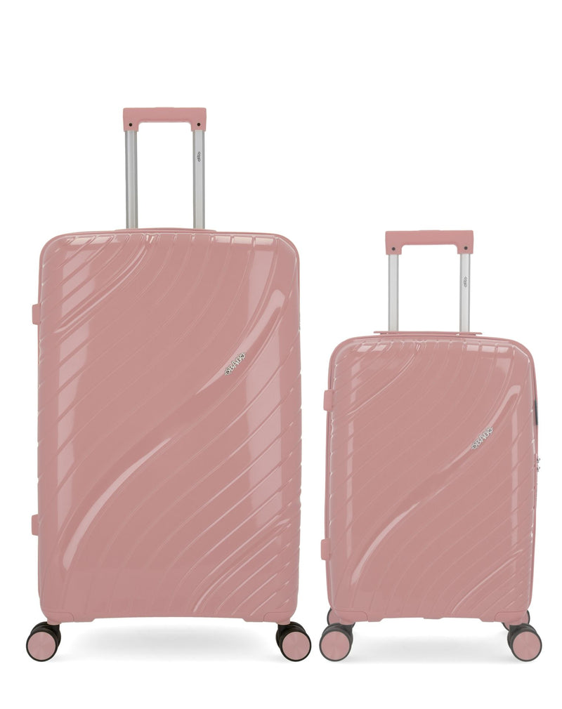 Lot de 2 Valises Rigides Grand Format et Cabine LYRA