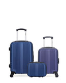 Lot de 3 Valises Rigides Cabine, Cabine XXS et Vanity LIPARI