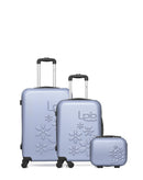 Lot de 3 Valise weekend , valise cabine et vanity ELEONOR