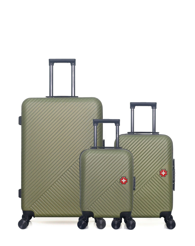 Lot de 3 Valises Rigides Grand Format, Cabine et Cabine XXS SPIEZ