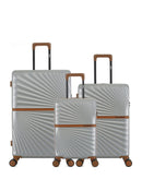 Lot de 3 Valises Rigides Grand Format, Taille Moyenne et Cabine XS OAKLAND