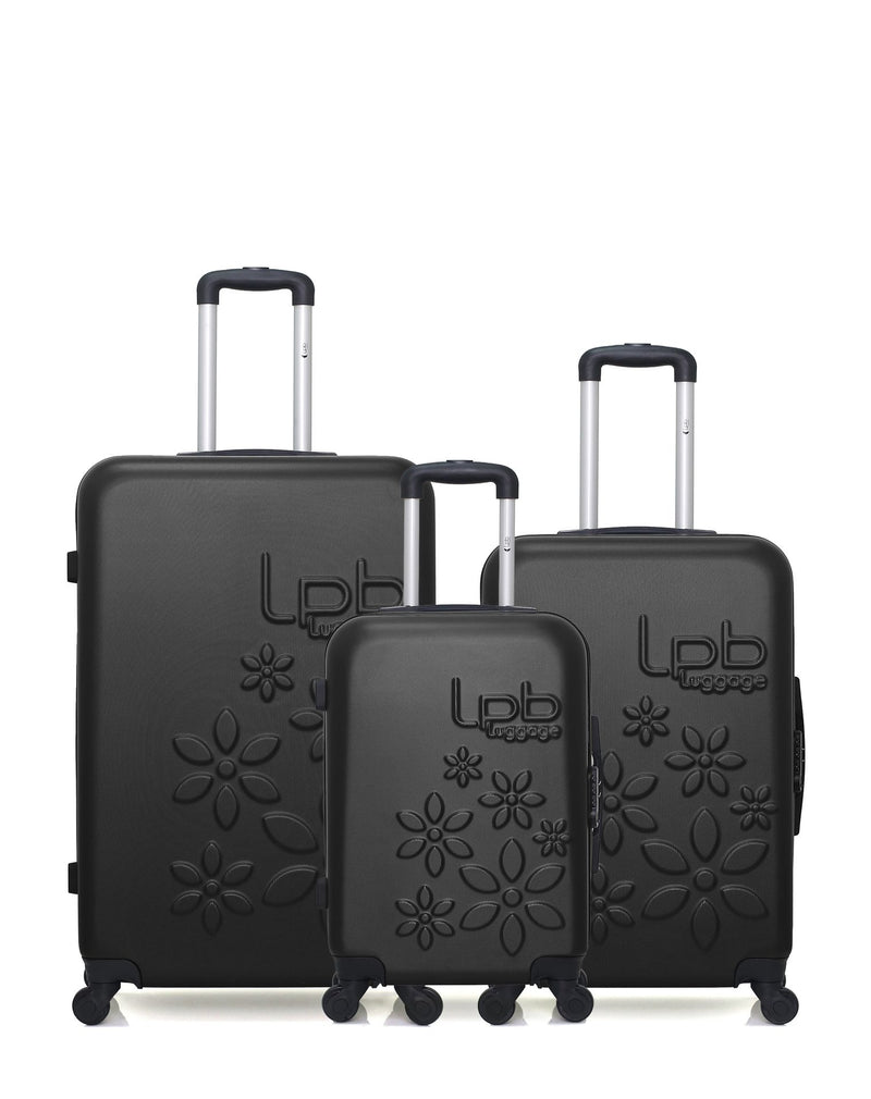 Lot de 3 Valises Rigides Grand Format, Taille Moyenne et Cabine ELEONOR