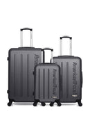 Lot de 3 Valises Rigides Grand Format, Taille Moyenne et Cabine BRONX